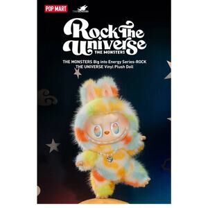 Labubu THE MONSTERS Big Into Energy Rock the Universe Vinyl Plush Doll Sealed
